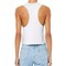 BELLA + CANVA Women's Racerback Crop Tank, Lightweight Sleeveless T-Shirt for Crafting